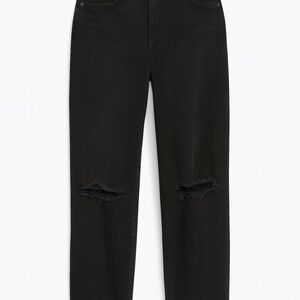 Black Distressed Jeans